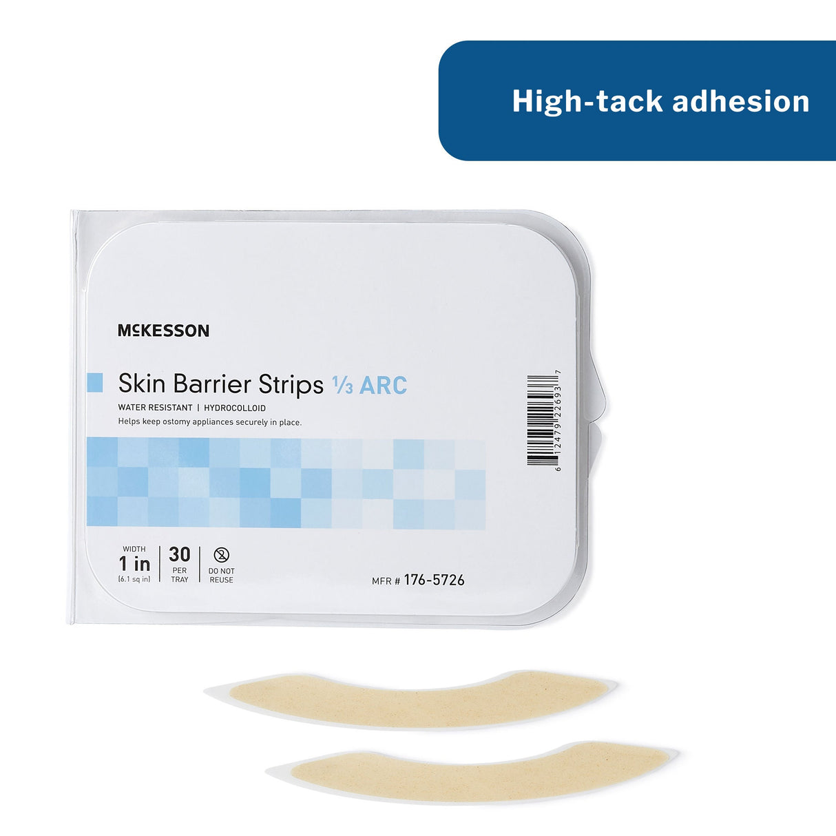 McKesson Skin Barrier 1/3 Arc Strip - 176-5726-Case - LL Medico