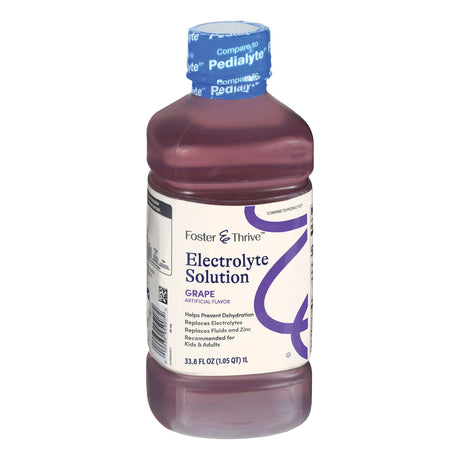 Foster & Thrive Oral Electrolyte Solution, Grape, 33.8 oz