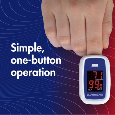 Veridian SmartHeart Fingertip Pulse Oximeter, Adult