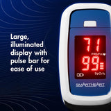 Veridian SmartHeart Fingertip Pulse Oximeter, Adult
