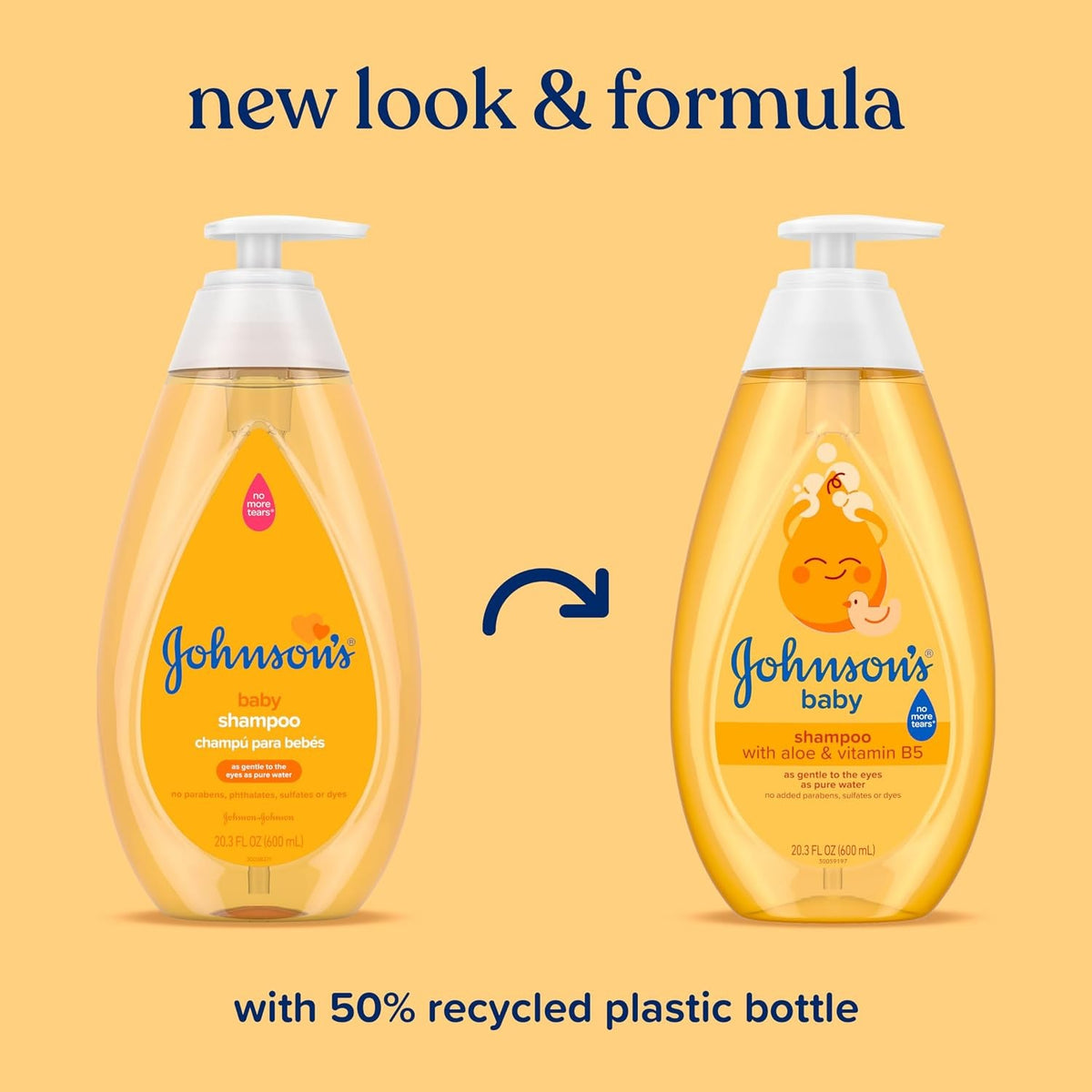 Johnson's Baby Shampoo with Aloe & Vitamin B5, No More Tears, Scented