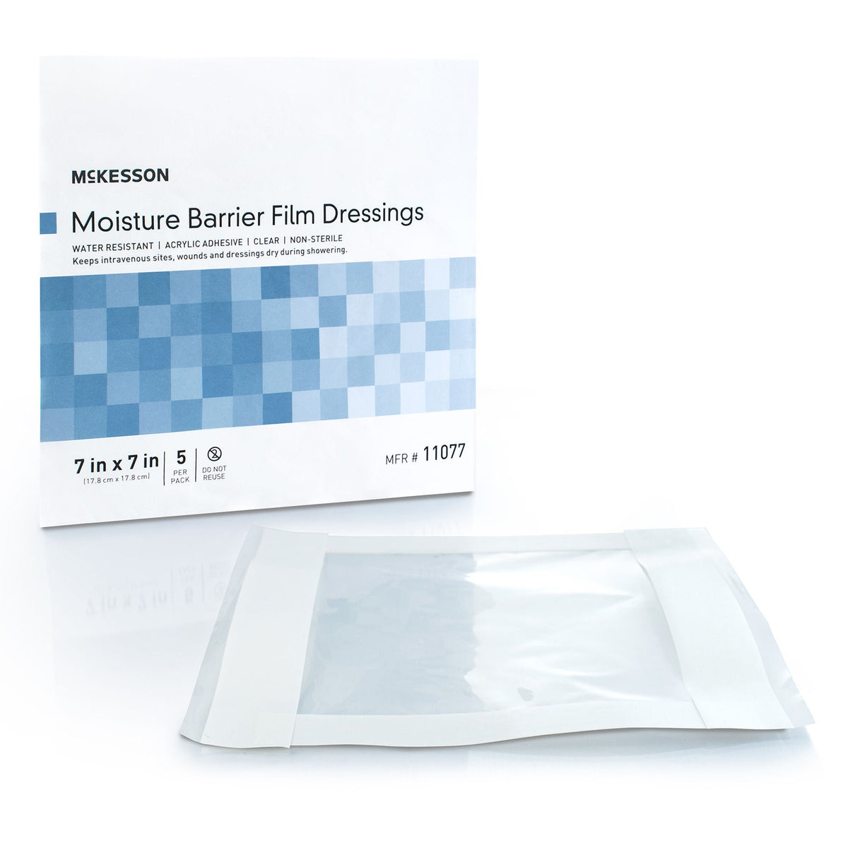 McKesson Wound Protector, IV Site Barrier Protector, Clear, Polyethylene Film, NonSterile - LL Medico