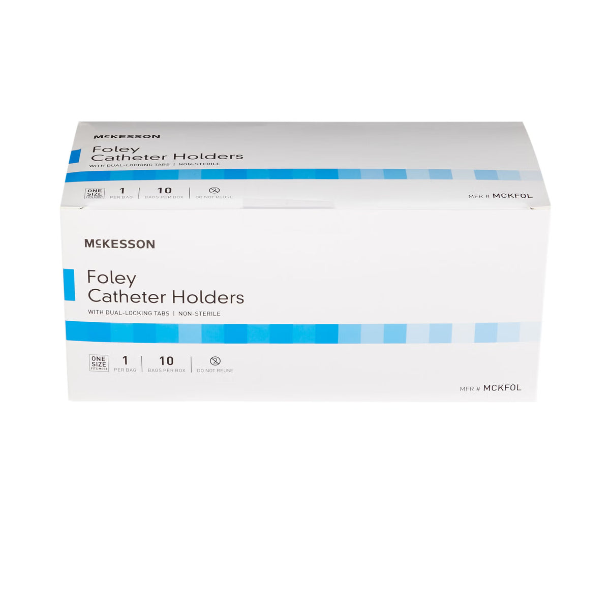 McKesson Foley Catheter Holder Leg Strap With Dual-Locking Tabs, 2" x 24" - MCKFOL - LL Medico