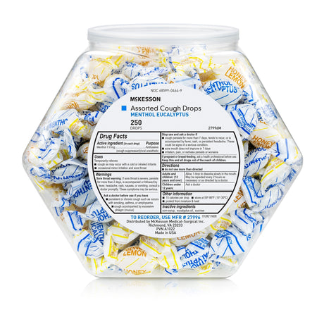 McKesson Assorted Cough Drops, Honey Lemon & Menthol Mix