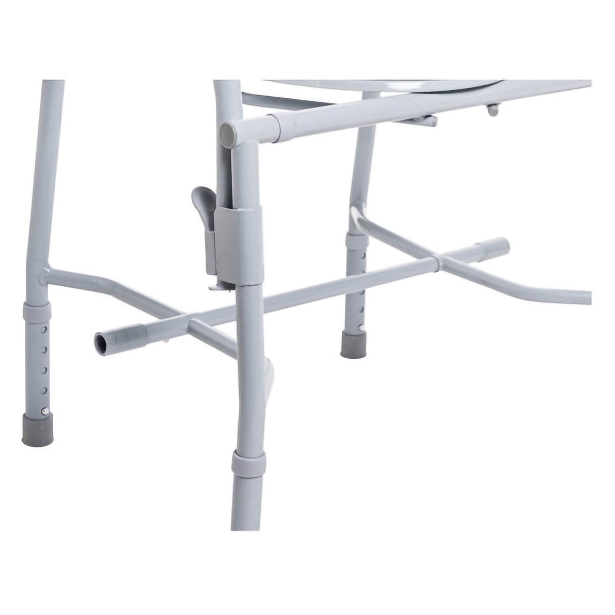 Commode Chair Drive Drop Arms Steel Frame Back Bar 13-3/4 Inch Seat Width 300 Lbs. Weight Capacity