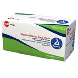 Dynarex Sterile Alcohol Prep Pads, Large, 1 2/5" x 3 1/2" - 1116 - LL Medico