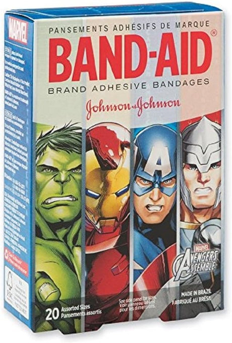Band-Aid Kid Design (Avengers) Adhesive Strip, Assorted Sizes
