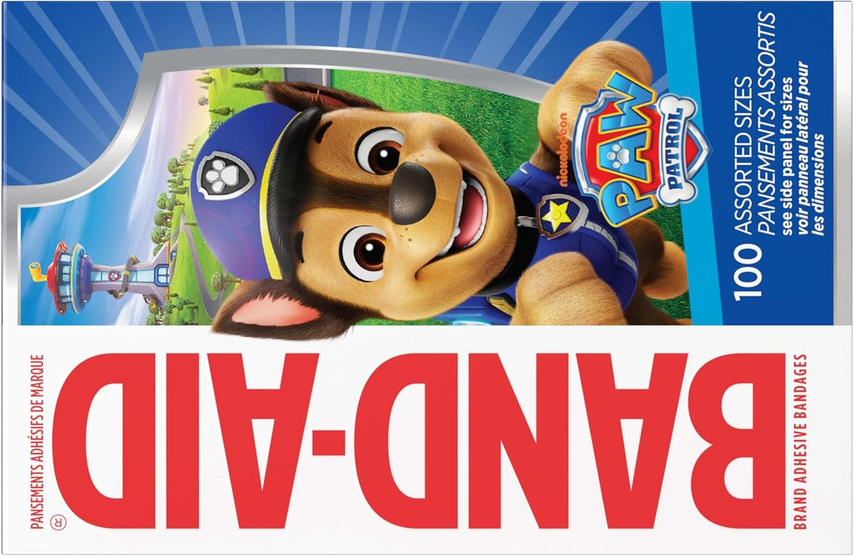 Band-Aid Kid Design (Paw Patrol) Adhesive Strip, Assorted Sizes