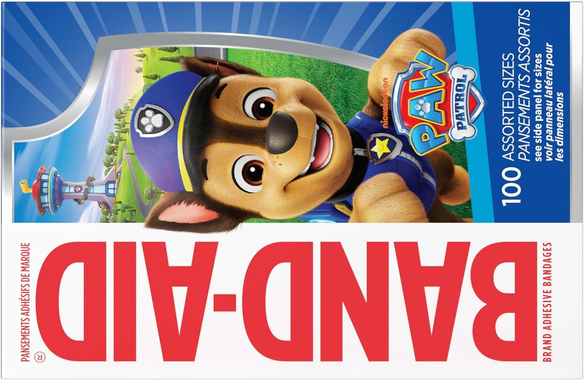 Band-Aid Kid Design (Paw Patrol) Adhesive Strip, Assorted Sizes