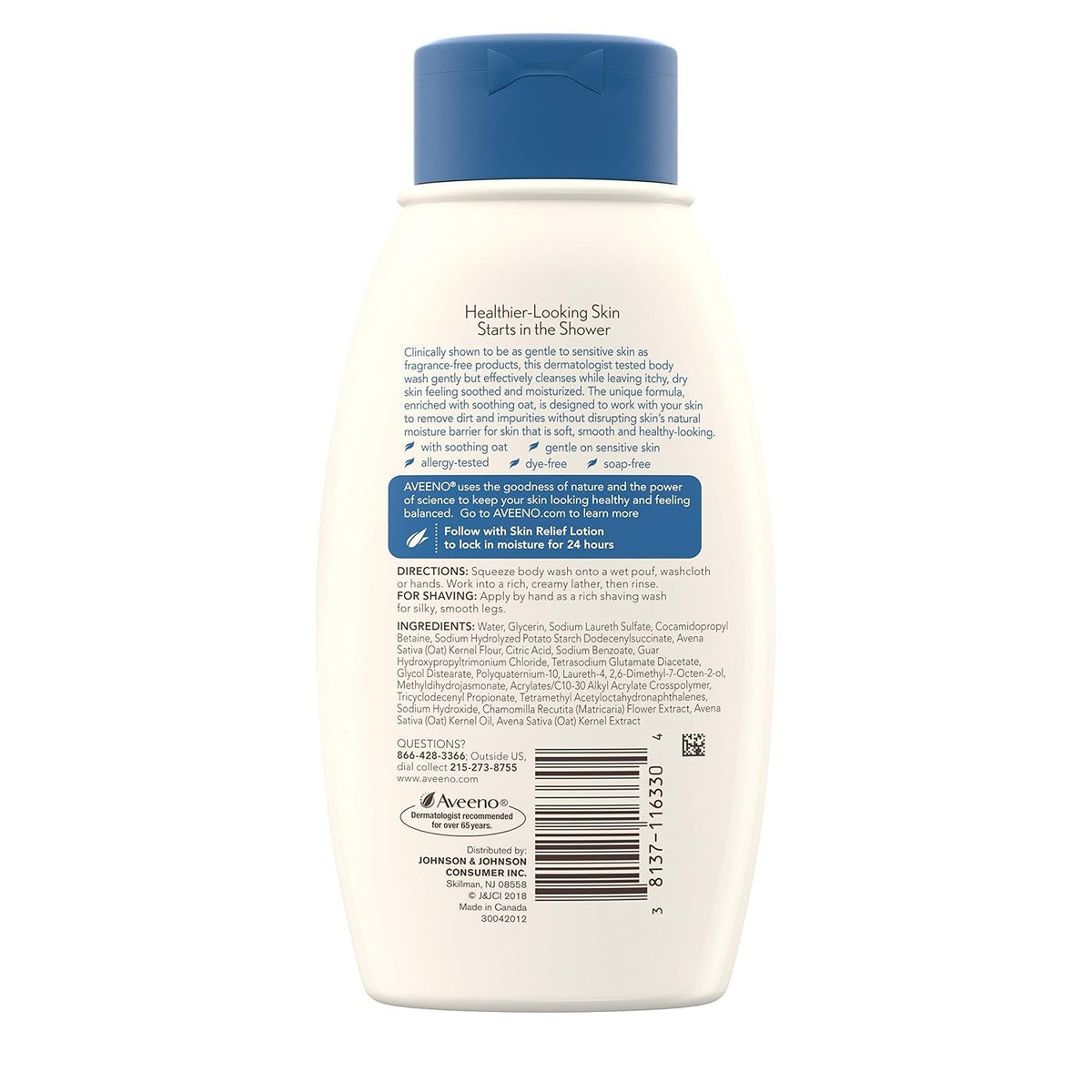 Aveeno Skin Relief Body Wash, Chamomile Scented, 12 fl oz
