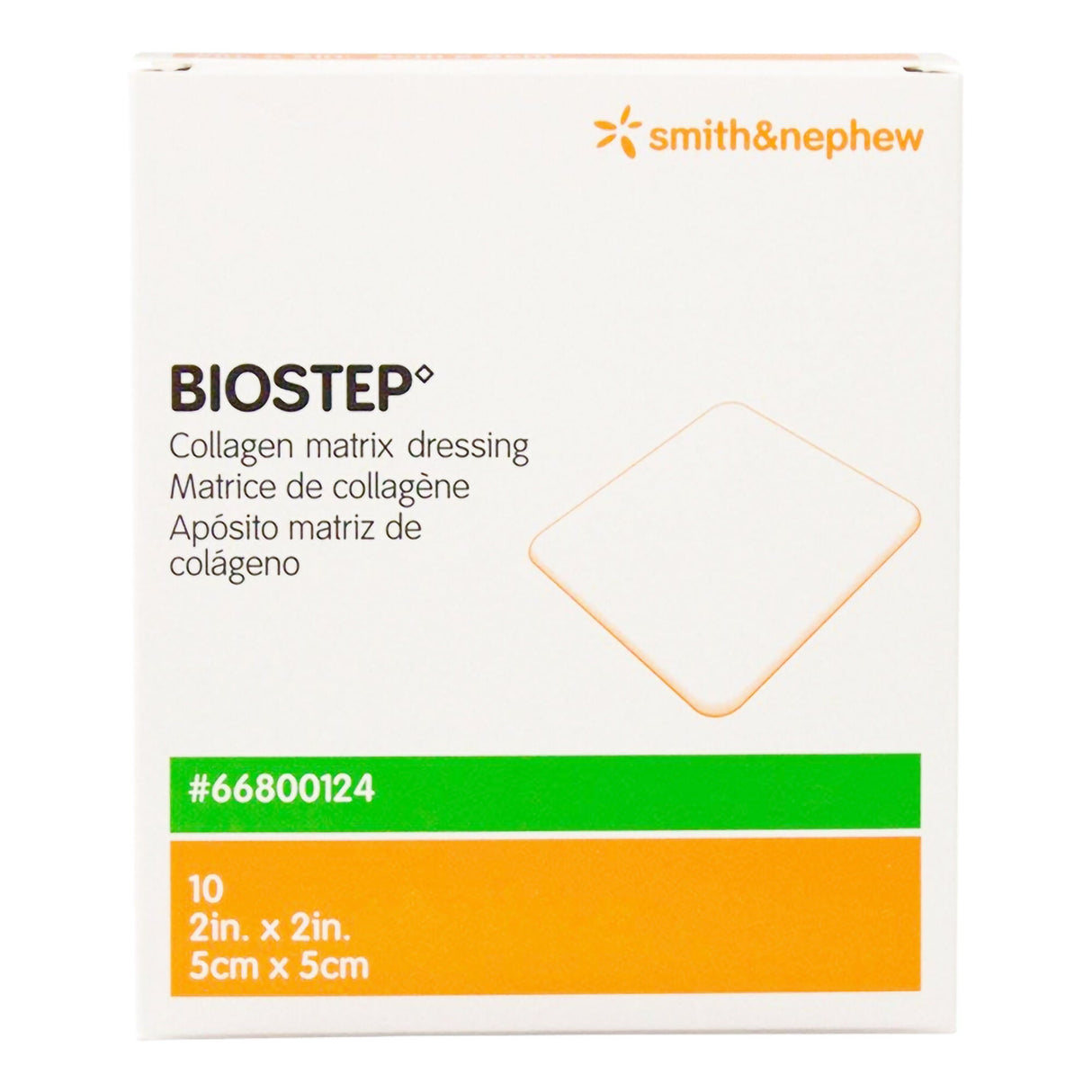 Smith & Nephew Biostep Collagen Dressing, Square Sterile — 2" x 2"