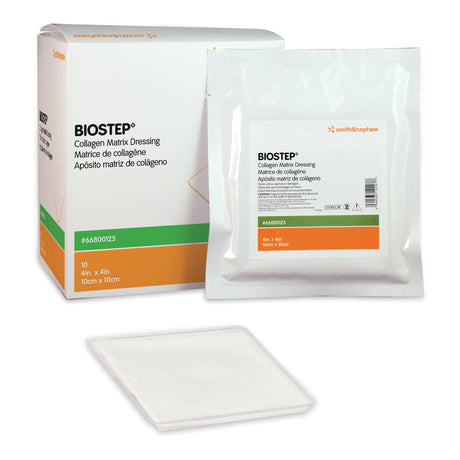 Smith & Nephew Biostep Collagen Dressing, Square Sterile — 4" x 4"