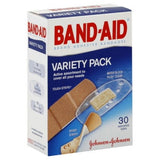 Band-Aid Variety Pack Adhesive Strip, Assorted Sizes, Fabric / Plastic, Clear / Tan, 1 x 2.5" / 1 x 3.25" / 0.625 x 2.25", Sterile - 111905700-Case - LL Medico