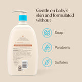 Aveeno Baby Daily Moisture Wash & Shampoo, Lightly Scented, 33 fl oz, Case of 12