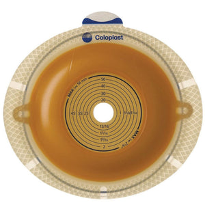 Coloplast Sensura Flex Two-Piece Skin Barrier, Convex Light, Pre-Cut, 50 mm Flange, Red