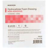 McKesson Foam Dressing, Without Border, Non-Adhesive, Square, Sterile — 6" x 6"