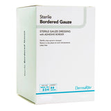 DermaRite Bordered Gauze, Island Dressing, White, Gauze, Sterile - LL Medico