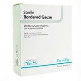 DermaRite Bordered Gauze, Island Dressing, White, Gauze, Sterile - LL Medico
