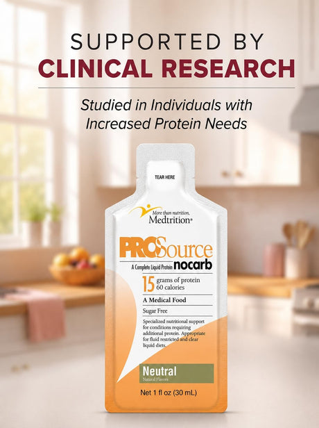 ProSource NoCarb Liquid Protein Supplement, Unflavored, 1 oz