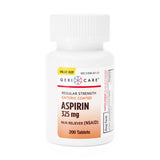 Geri-Care Aspirin Pain Relief, 325 mg, Enteric-Coated Tablet - 200 count - LL Medico