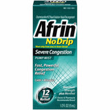 Afrin No Drip Severe Congestion Nasal Spray, Oxymetazoline HCl 0.05%, 15 mL - 11523135001 - LL Medico