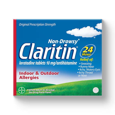 Claritin 24 Hour Allergy Relief Tablets, Loratadine 10 mg, Non-Drowsy - 11523665508 - LL Medico