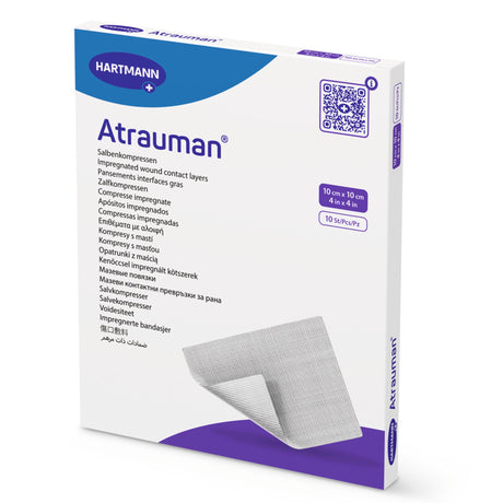 Hartmann Atrauman Impregnated Contact Layer Dressing, Sterile, Non-Adherent — 4" x 4"