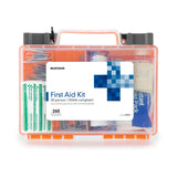 McKesson First Aid Kit, 50 Person, 260 Pieces, Orange, Plastic Case - 59801 - LL Medico