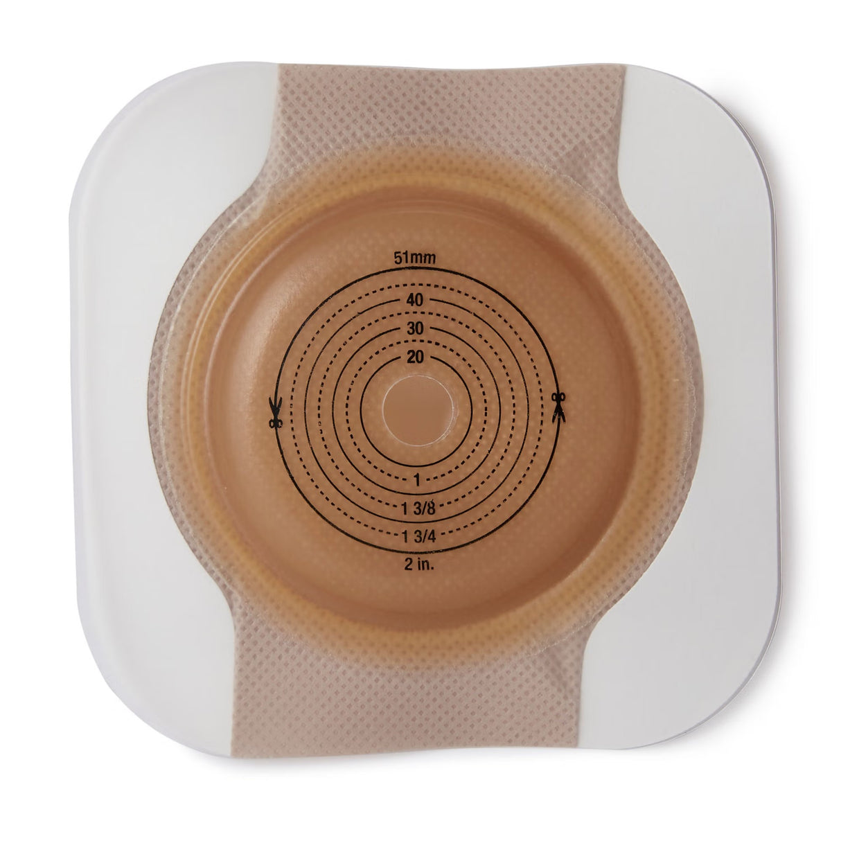 Hollister New Image CeraPlus Two-Piece Skin Barrier, Convex Light, Cut-to-Fit, 70 mm Flange