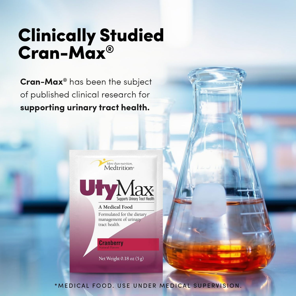UtyMax Urinary Health Supplement Powder, Cranberry, 5 g
