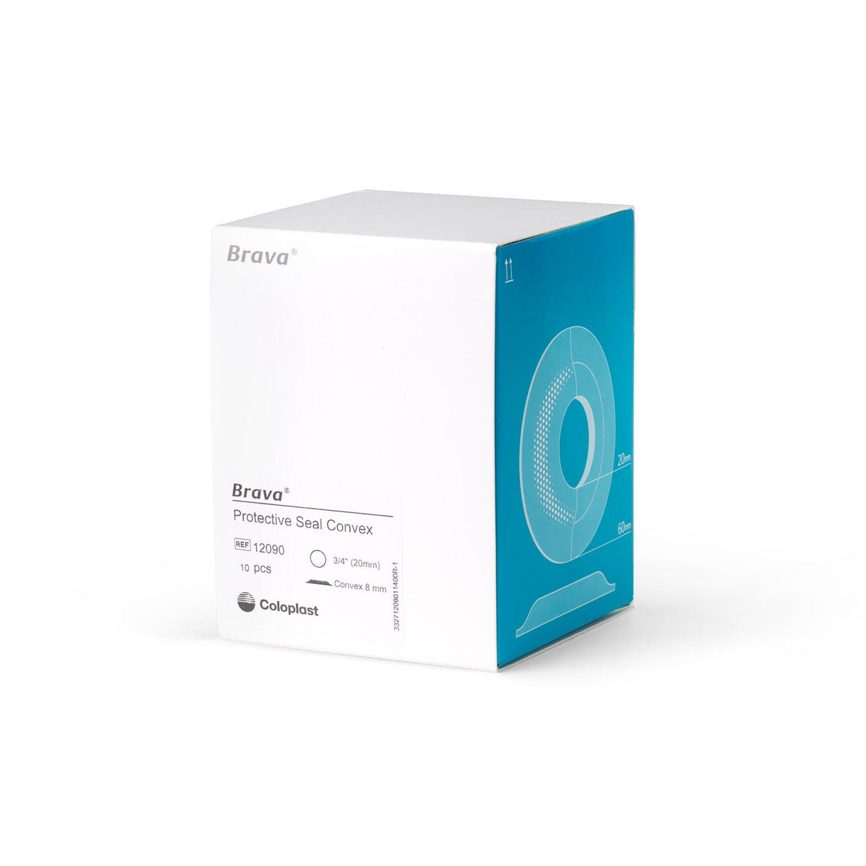 Coloplast Brava Protective Seal, Convex, 3/4 Inch (20mm) Starter Hole