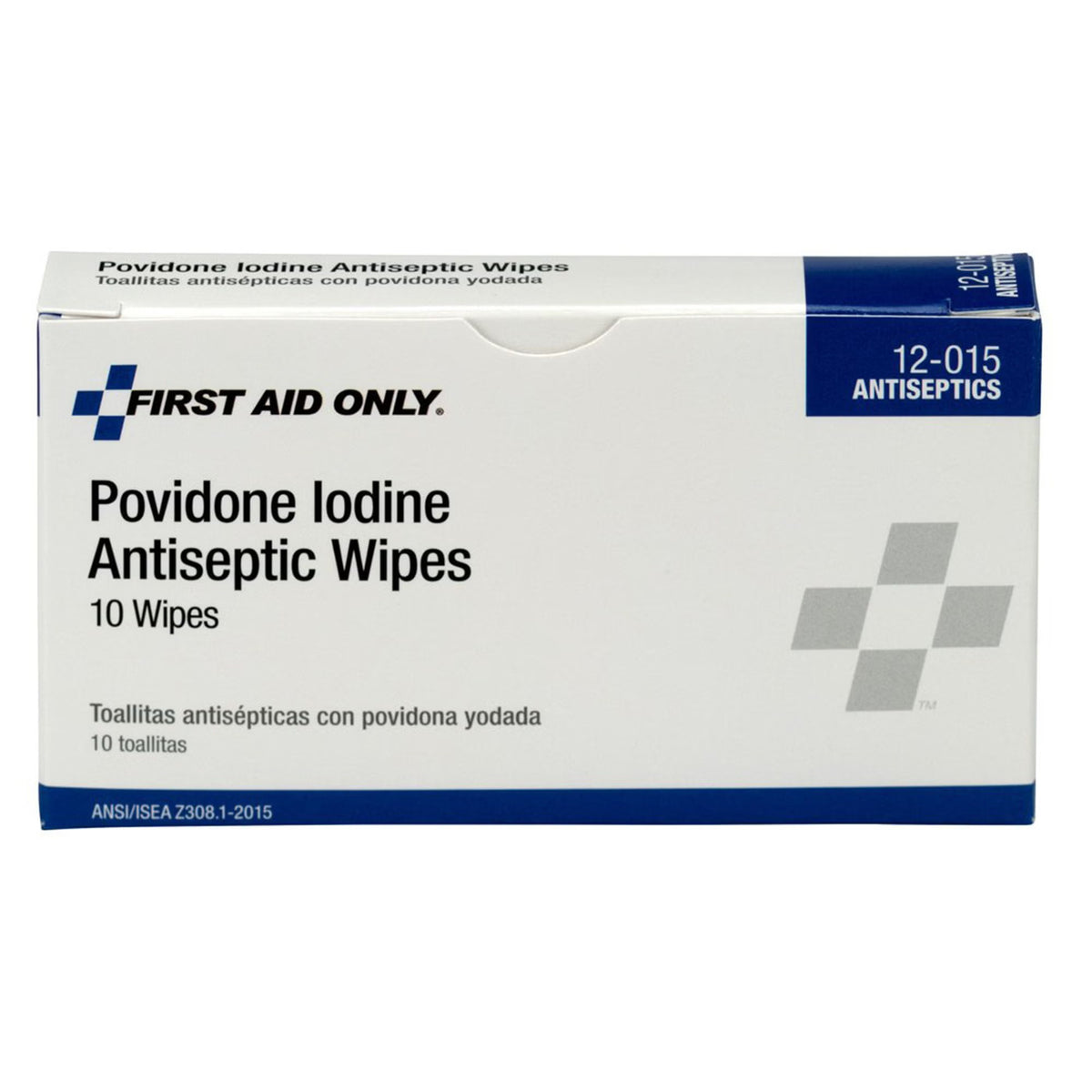 First Aid Only Povidone Iodine Antiseptic Wipes, Medium - 12-015-004 - LL Medico