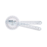 Baseline Plastic Goniometer, Transparent, 360 Degree, 12"