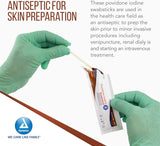 Dynarex Povidone-Iodine Swabsticks Antiseptic, 4" Saturated