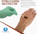 Dynarex Povidone-Iodine Swabsticks Antiseptic, 4" Saturated