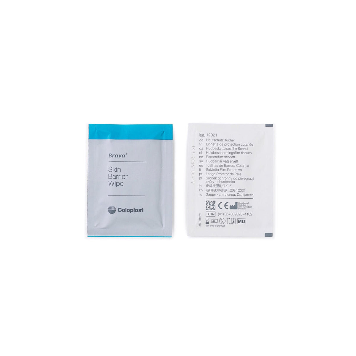 Coloplast Brava Sting-Free Skin Barrier Wipes, 2.75 x 4 Inch