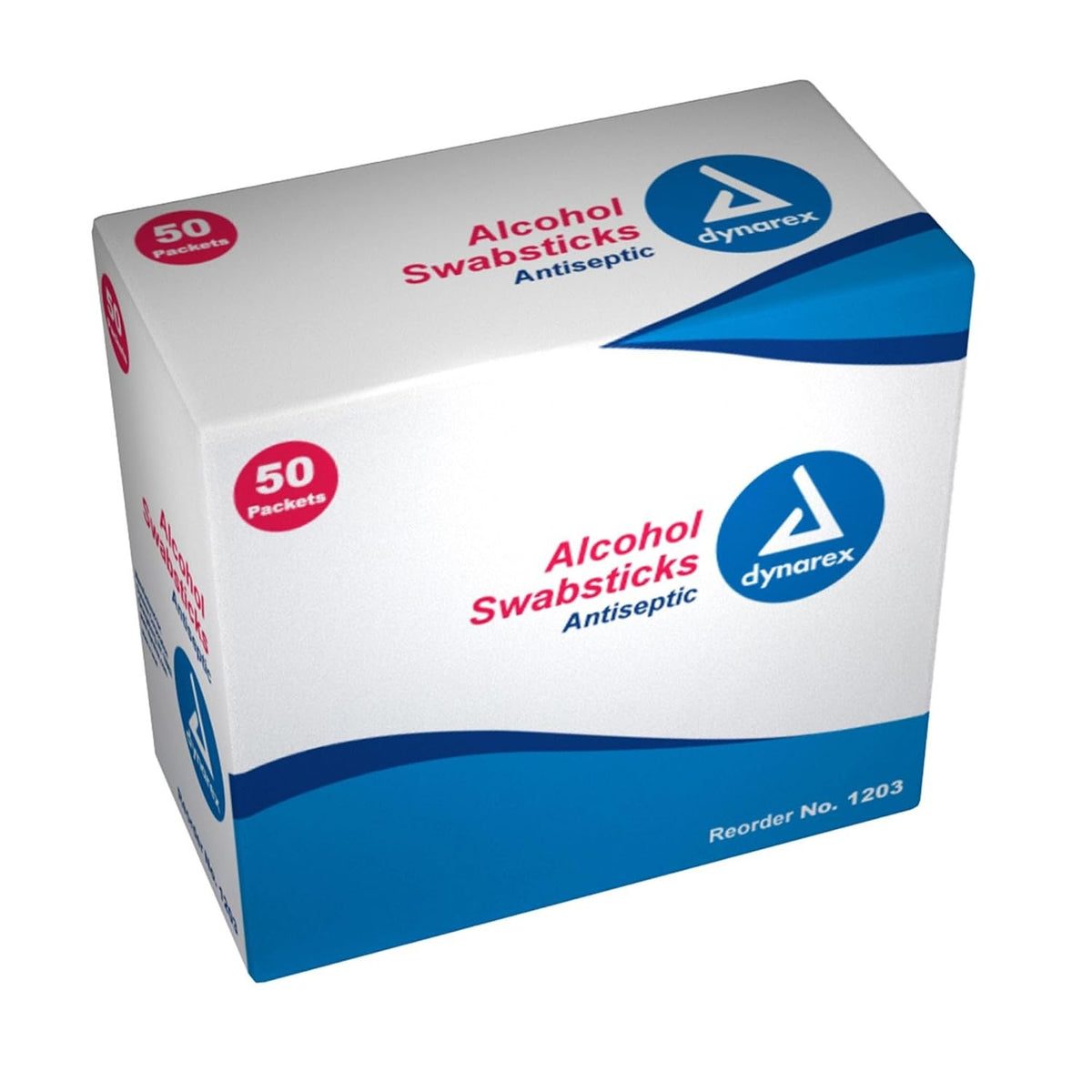Dynarex Alcohol Swabsticks Antiseptic, 4" Saturated