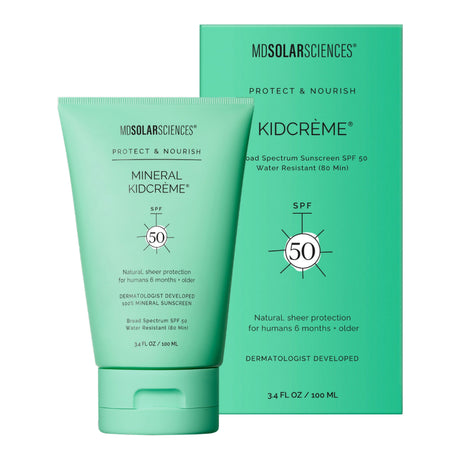 MDSolarSciences Mineral KidCrème SPF 50 Sunscreen Cream, Unscented, 3.4 oz - 138001 - LL Medico