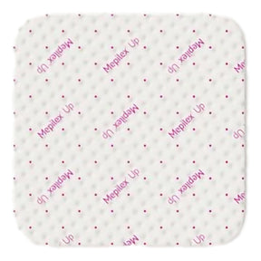 Molnlycke Mepilex Up Foam Dressing, Silicone Adhesive, Square, Sterile — 4" x 4"
