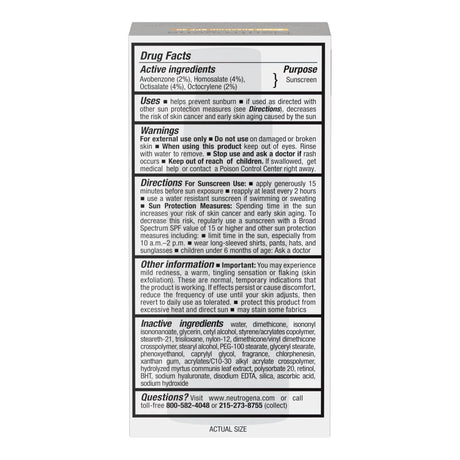 Neutrogena Rapid Wrinkle Repair Retinol Moisturizer Sunscreen SPF 30, 1 oz Pump Bottle