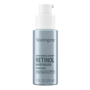 Neutrogena Rapid Wrinkle Repair Retinol Moisturizer Sunscreen SPF 30, 1 oz Pump Bottle