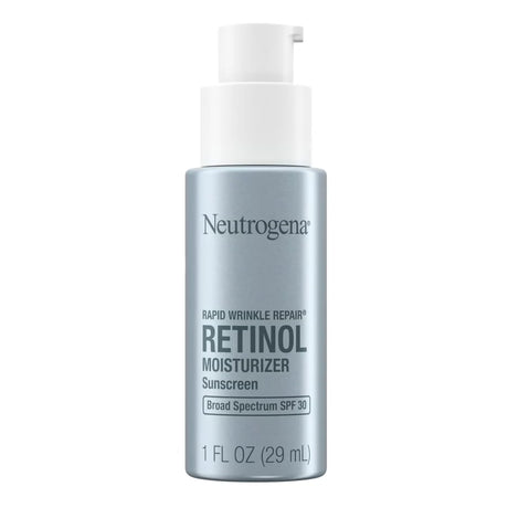 Neutrogena Rapid Wrinkle Repair Retinol Moisturizer Sunscreen SPF 30, 1 oz Pump Bottle