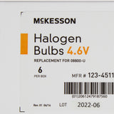 McKesson Halogen Lamp Bulb, 4.6 Volts, 3 Watts