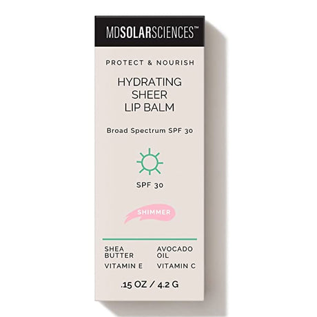 MDSolarSciences Hydrating Sheer Lip Balm, Shimmer, 0.15 oz - 174001 - LL Medico