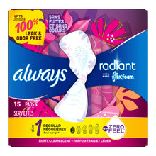 Always Radiant with FlexFoam Pads, Regular Flow, Size 1