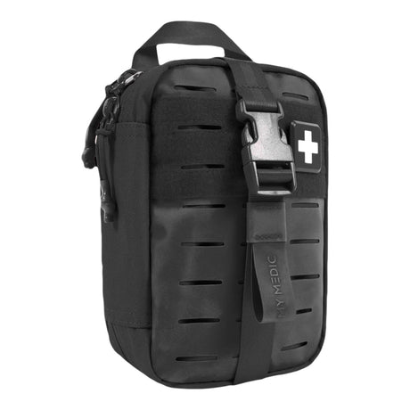 My Medic MyFak Mini Standard First Aid Kit, Black - MM-KIT-U-MFK-MINI-V2-BLK-STN - LL Medico