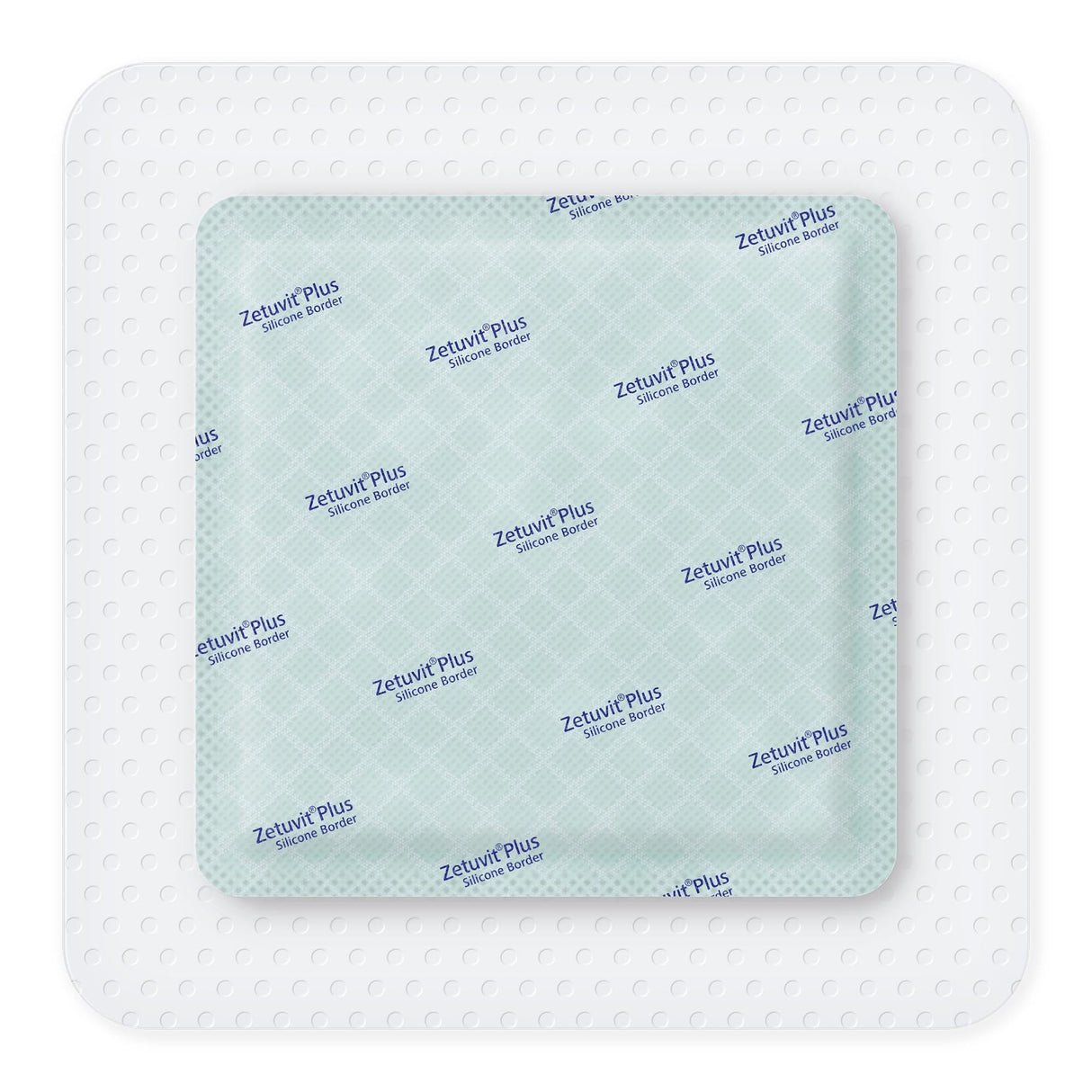 Hartmann Zetuvit Plus Silicone Border Super Absorbent Dressing, Square, Bordered — 6" x 6"