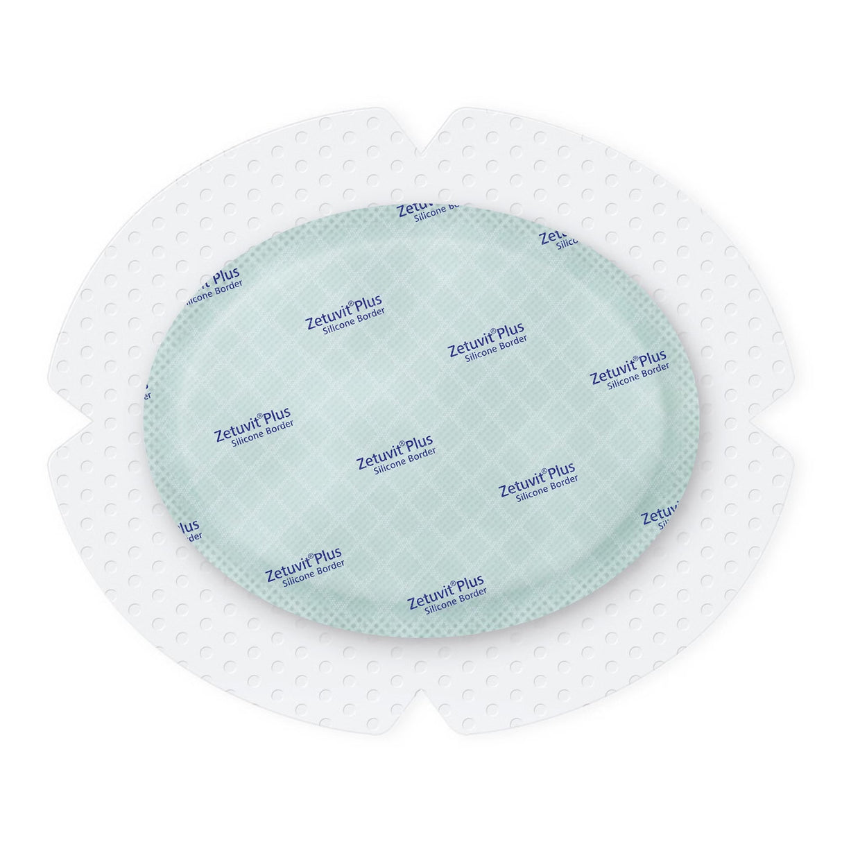 Hartmann Zetuvit Plus Silicone Border Dressing, Oval, Super Absorbent — 5" x 6"