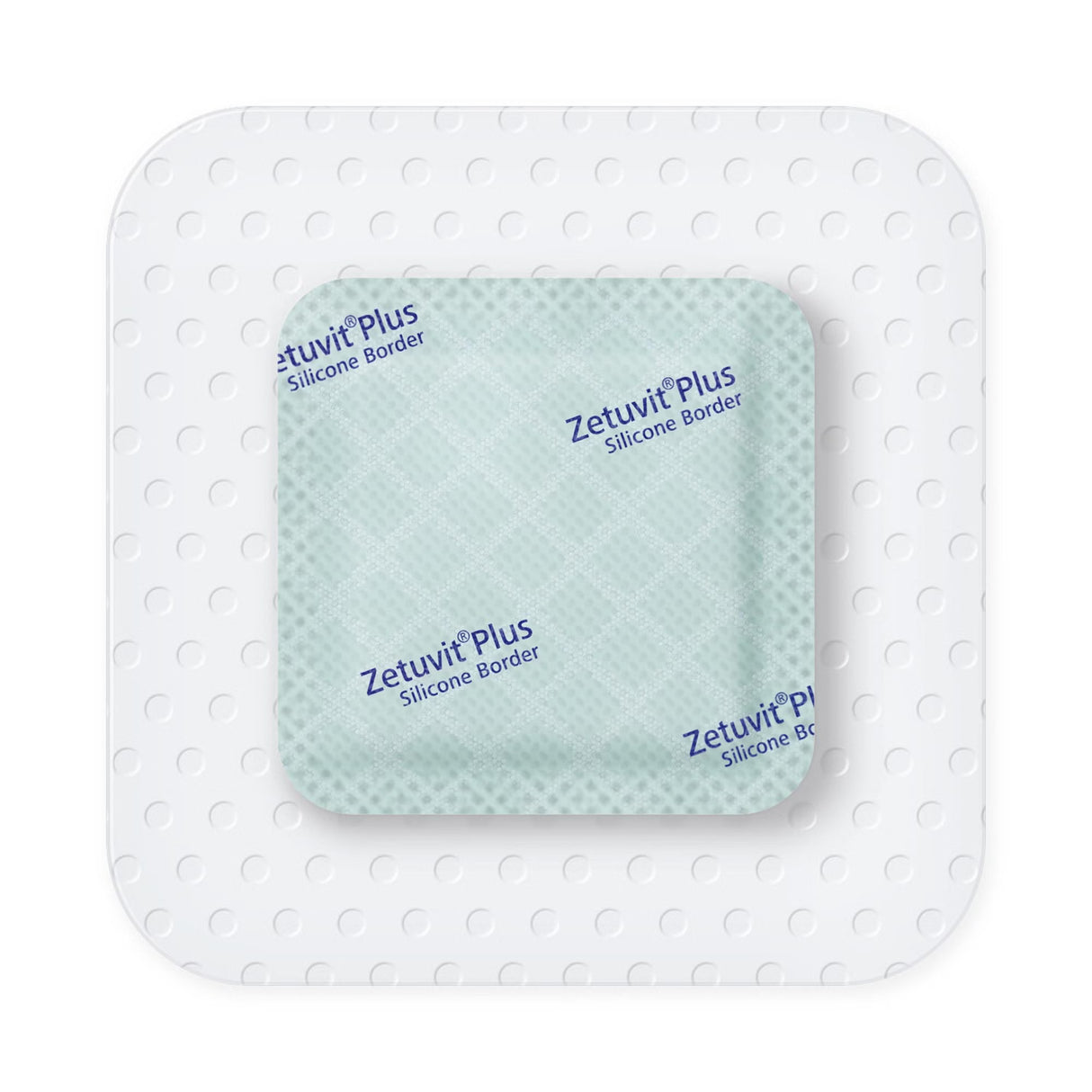 Hartmann Zetuvit Plus Silicone Border Super Absorbent Dressing, Square, Bordered — 3" x 3"