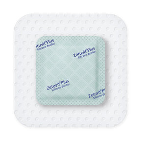 Hartmann Zetuvit Plus Silicone Border Super Absorbent Dressing, Square, Bordered — 3" x 3"